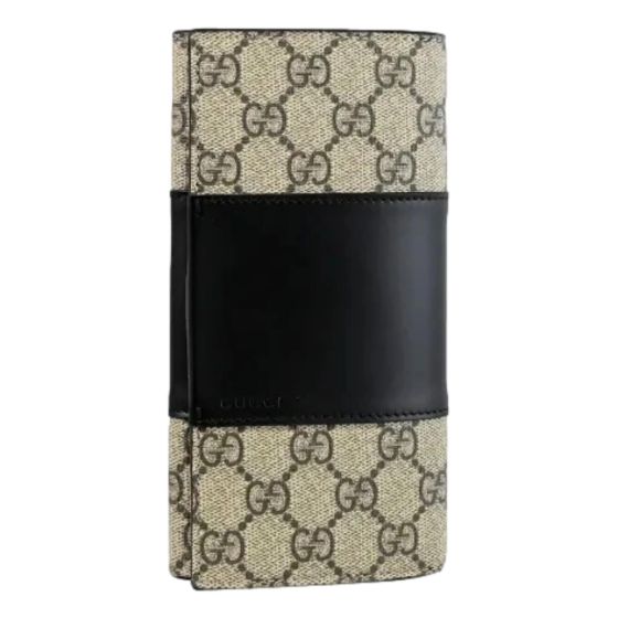 GUCCI GG Supreme Canvas Leather Long Wallet