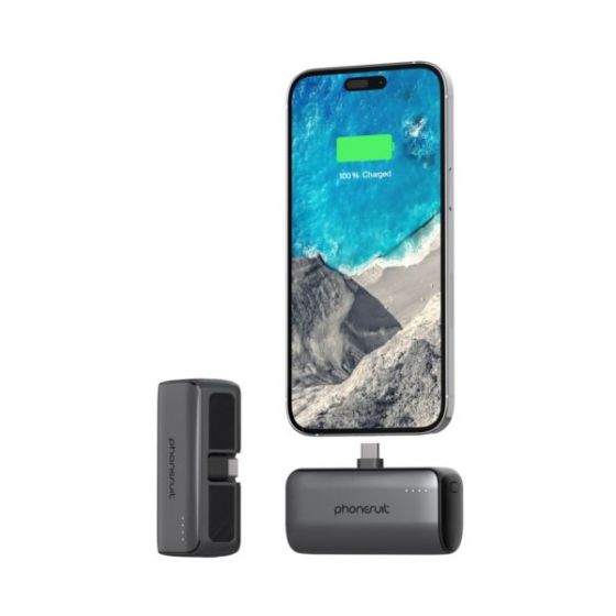 PhoneSuit Flex XT Pocket Charger for iPhone 15 & Android Smartphones (USB-C) - 20W PD - 5,000mAh