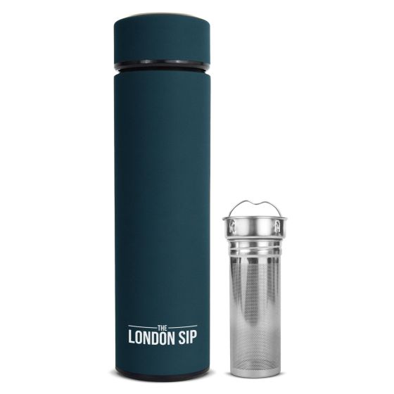 London Sip - 16oz Tea Infuser Bottle, Teal