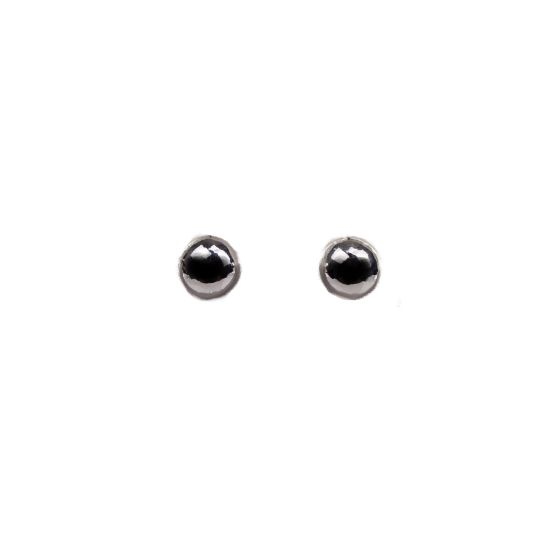 Bead Earrings in Silver Tone