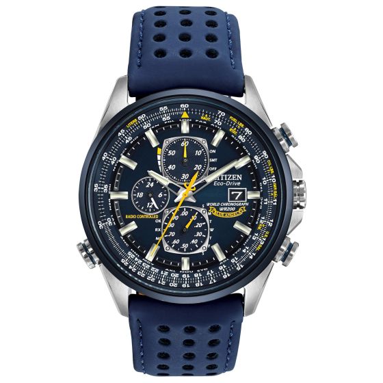 Men's Blue Angels Editions World Time Chronograph Watch