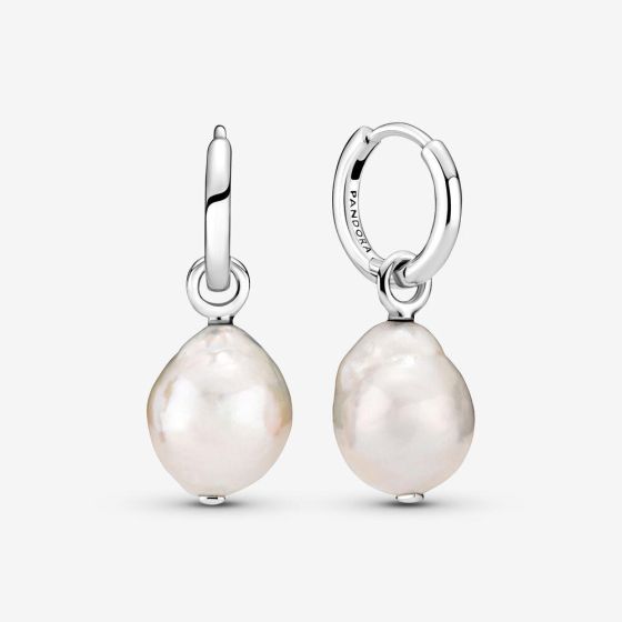 Freshwater Cultured Baroque Pearl Hoop E