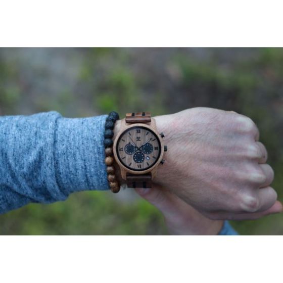 Espresso  Walnut Chronograph Wooden Watch