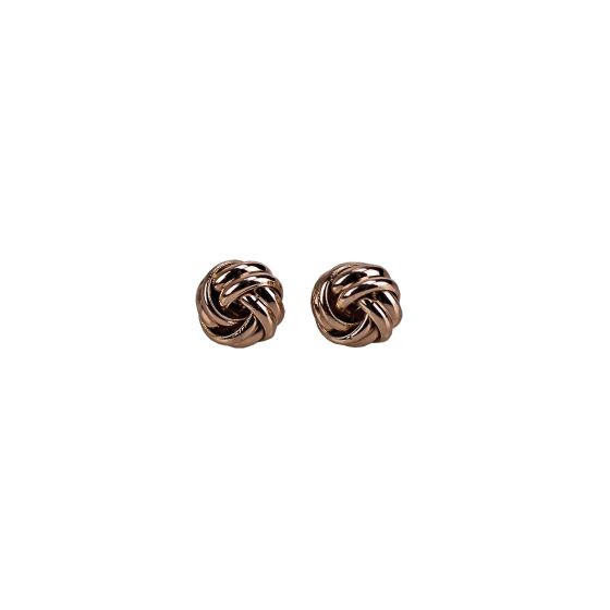 Rose Gold Love Knot Earrings