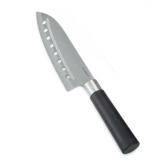 DiNA Codon Stainless Steel Santoku Knife with Holes, 6.75