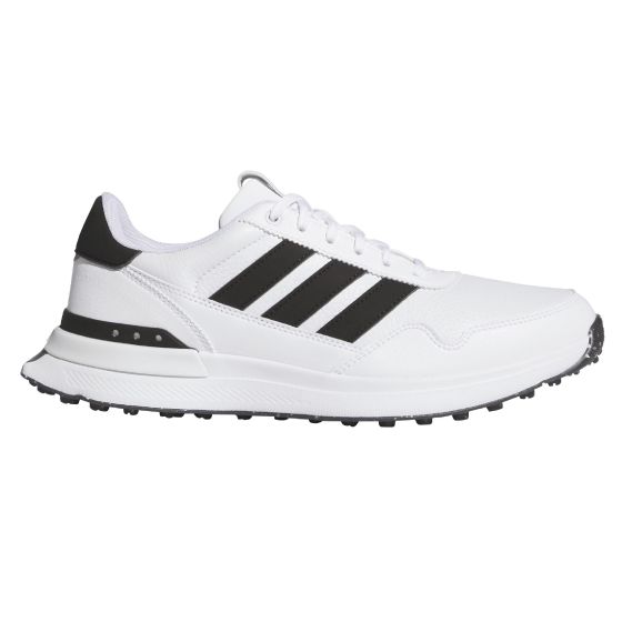 Adidas S2G 26 Leather Spikeless Golf Shoes - White/Black/White/11 Medium