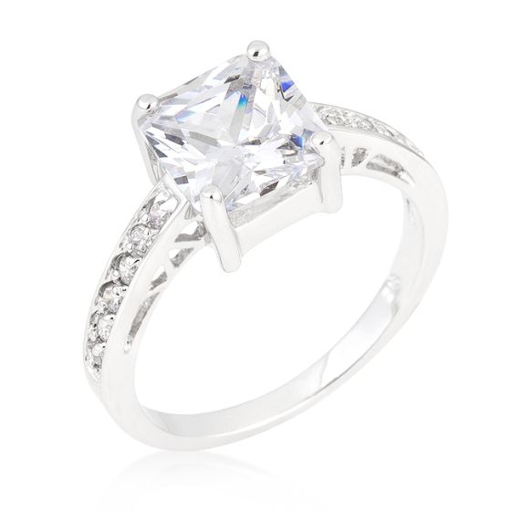 Classic Princess Cut Engagement Ring