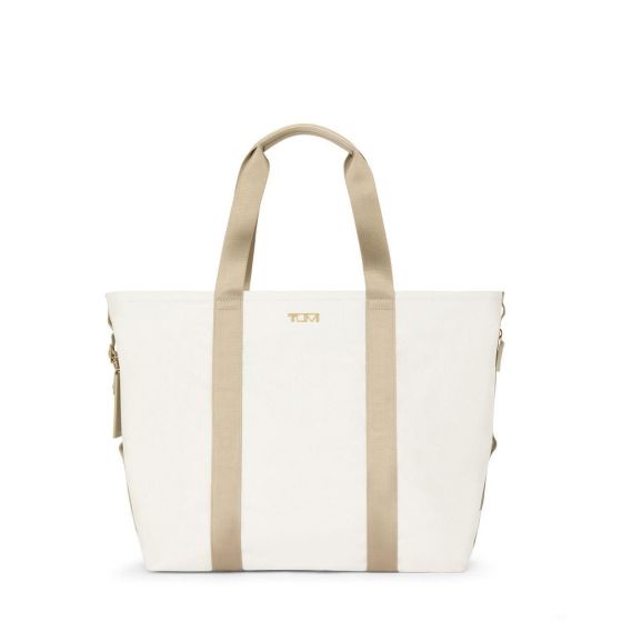 Sport Essential Large East/West Tote Off White/Tan