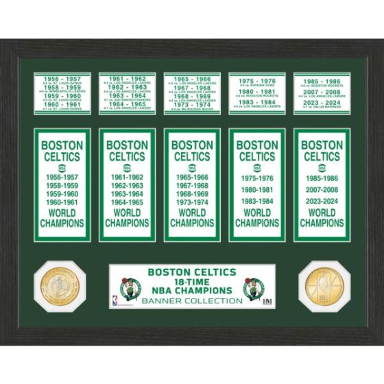 Boston Celtics 18-Time NBAChampionsBannerCollection