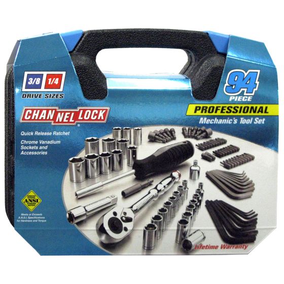 ChannelLock 94-Piece Professional Mechanic's Tool Set with Case