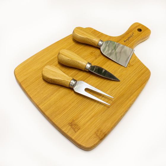 Bamboo Paddle Cutting Board, 11x7.9x1.5