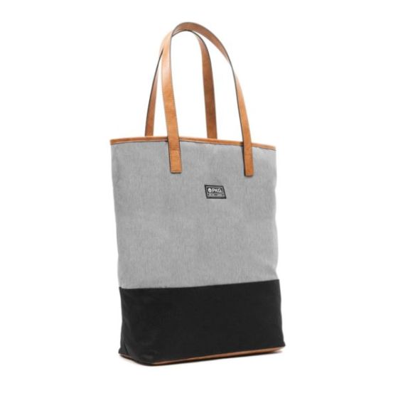PKG Hazelton Vertical Tote - Light Grey