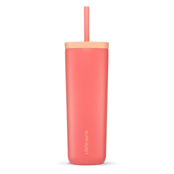 LifeStraw Go Series 18oz Stainless Steel Tumbler Apricot