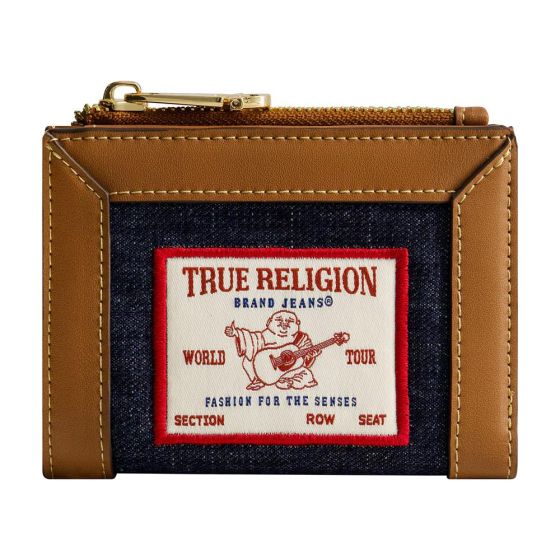 Buddha Patch Small Denim Wallet