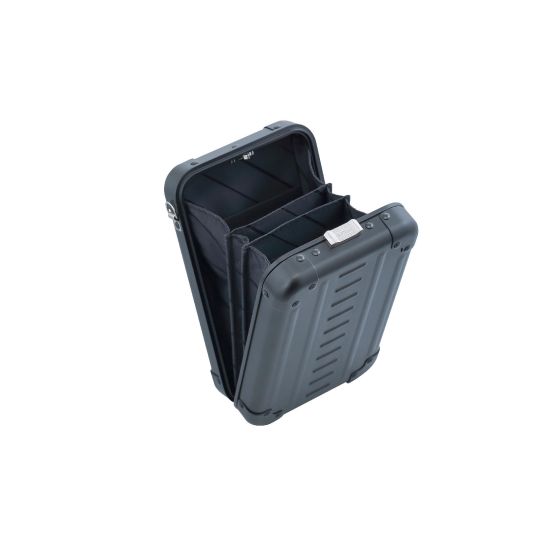 ALEON ALUMINUM VERTICAL SMALL CROSSBODY- ONYX