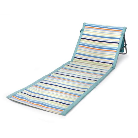 Beachcomber Chair - St. Tropez Collection - Sky Blue with Multi Stripe Pattern