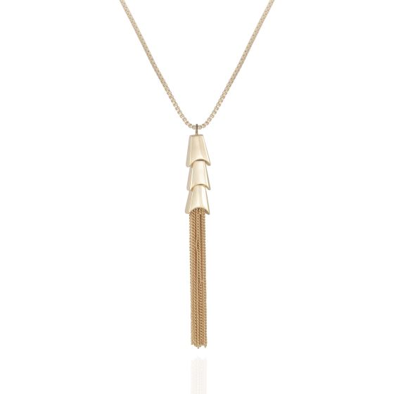 Gold-Tone Tassle Necklace