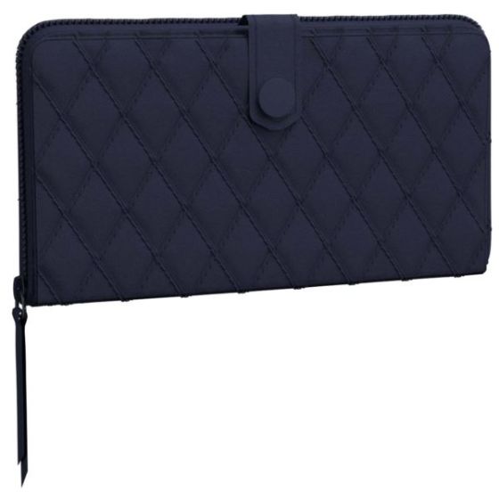 Large Tab Wallet-Peacoat-Premium Cotton