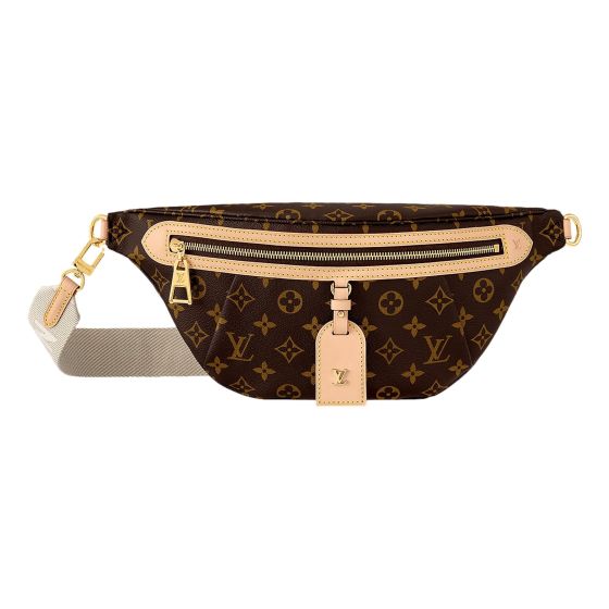 Louis Vuitton High Rise Bumbag Classic Monogram Leather Trim