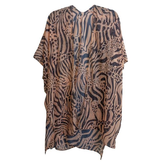 Abstract Animal Bling Kimono