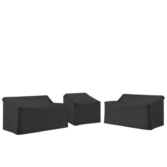 3Pc Outdoor Sectional Furniture Cover Set