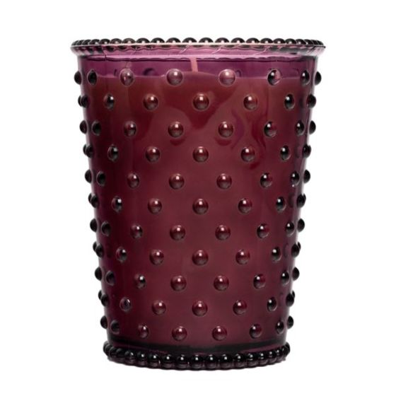 K. Hall Hobnail Glass Candle