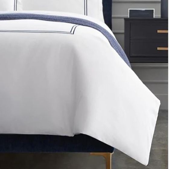 Grande Hotel Duvet Cover - Queen- Ivory/Ivory