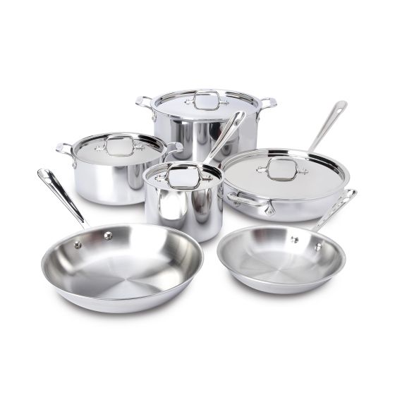 D3 Stainless Steel 10-Piece Cookware Set