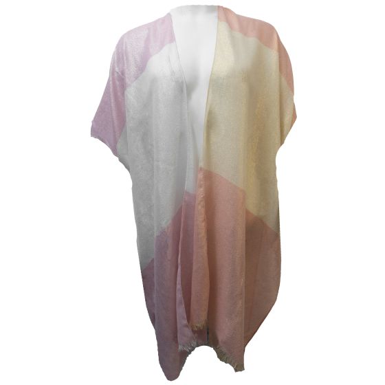 Lurex Plaid Kimono