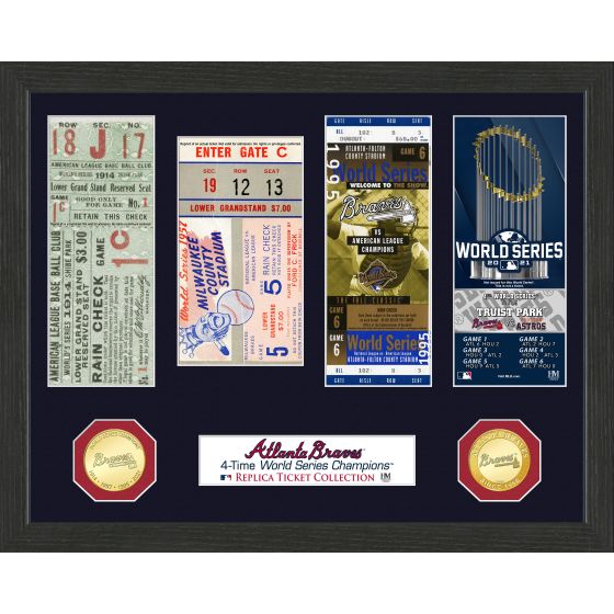 Atlanta Braves 4-Time World Series Champions Ticket Collection
