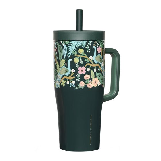 22oz Cruiser - Rifle Paper Peacock Blue