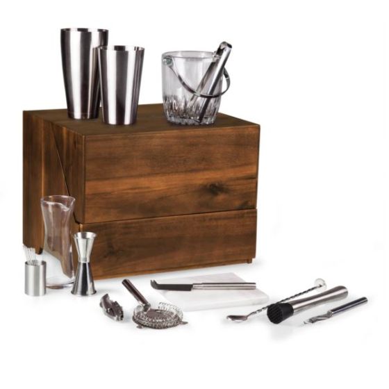 Madison Tabletop Bar - Acacia Wood