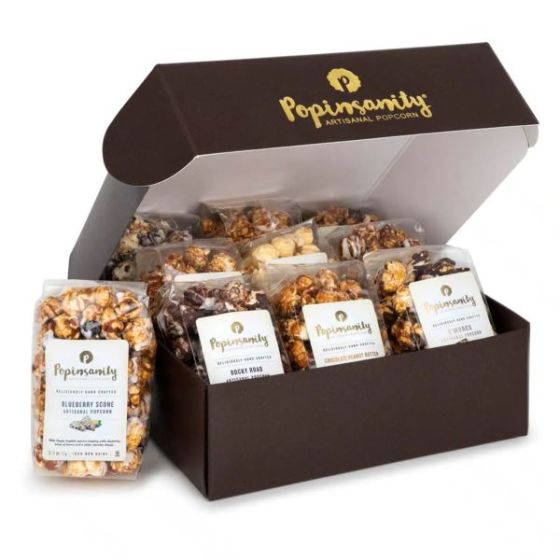 Popinsanity 10pk Popcorn Gift Box - 10 Flavors