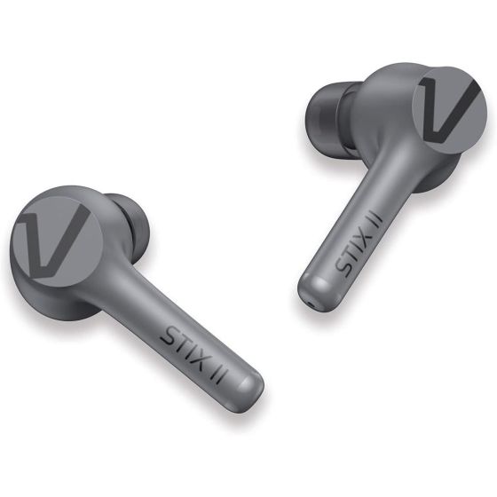 Veho Stix II True Wireless Bluetooth Earphones - Mirage Grey