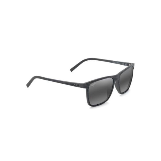 One Way Polarized Sunglasses Gray Stripe Frame Neutral Gray Lens