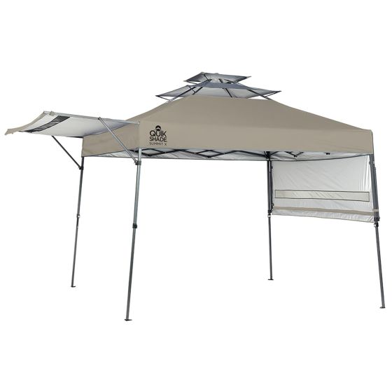 Summit X Pop-Up Canopy Tent with Awning Size 10x10