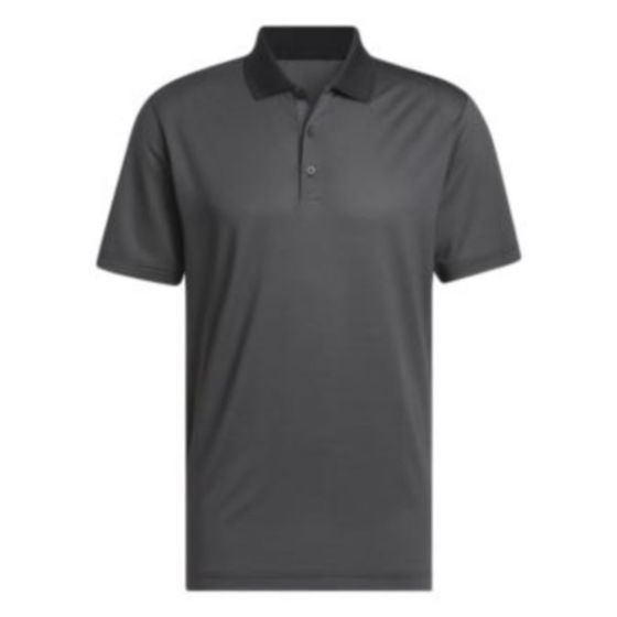 Adidas Ottoman Stripe 2024 Golf Polo - Black/Grey Six/L