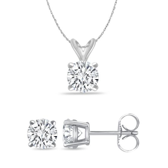 Bright White Round Lab Grown Diamond Set  in 14K Rose Gold 0.25ct, Color-FG, Clarity-VVS