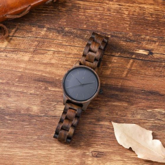 Everywhere  Dark Sandalwood Wooden Watch