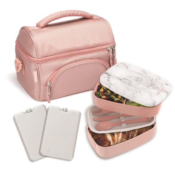 Deluxe 4 Piece Lunch Set Blush