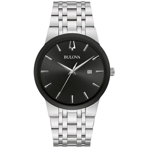 Men's Corporate Exclusive Futuro Watch, Silvertone with Black Dial
