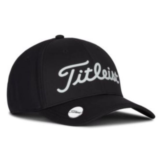 Titleist Players Performance Ball Marker Golf Hat - Black/White/OSFM