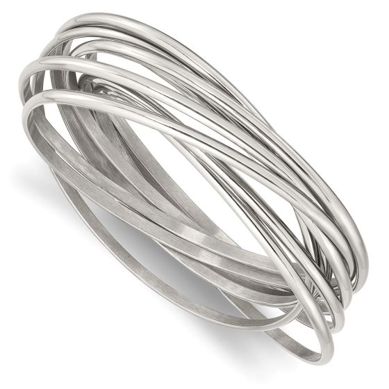 Stainless Steel Polished Intertwined 8