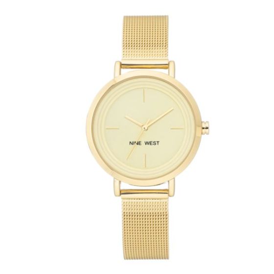 Women's Gold Mesh Bracelet Watch