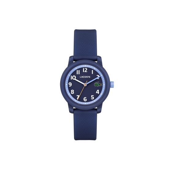Lacoste L.12.12 Kids. Navy TR90 Case.  Navy Dial. Navy Silicone Strap.