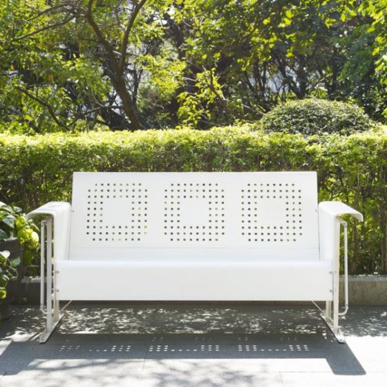 Bates Retro Outdoor Sofa Glider
