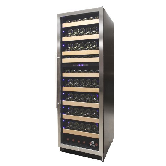Vinotemp - 215 Bottle Dual-Zone Wine Cooler - Stainless