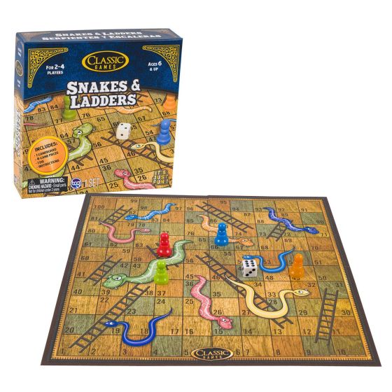 Classic Snakes and Ladders Board Game
