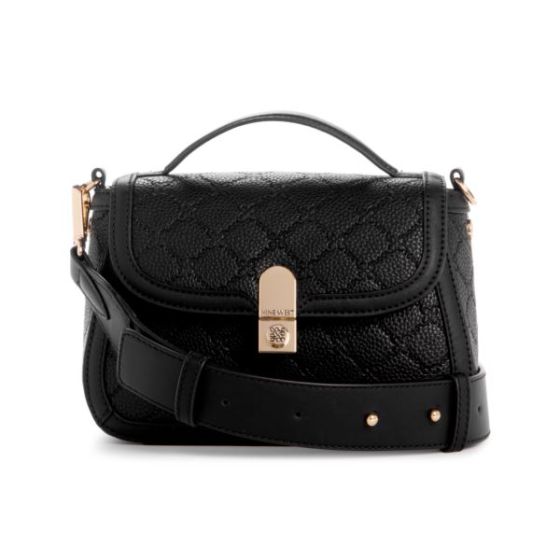 Adelaide Mini Crossbody Flap  Black