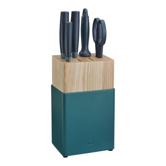 Zwilling NOW 6pc Knife Block Set Blueberry Blue